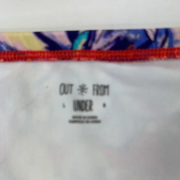 Urban Outfitters Out From Under Tropical Floral Bikini Set - Red, Yellow, Blue - Picture 5 of 8